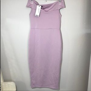 NWT lilac soft purple Midi Dress